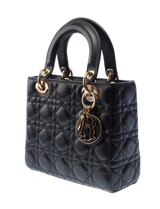 Image 1 of Borsa DIOR Lady Dior in Cuir Noir - 103268
