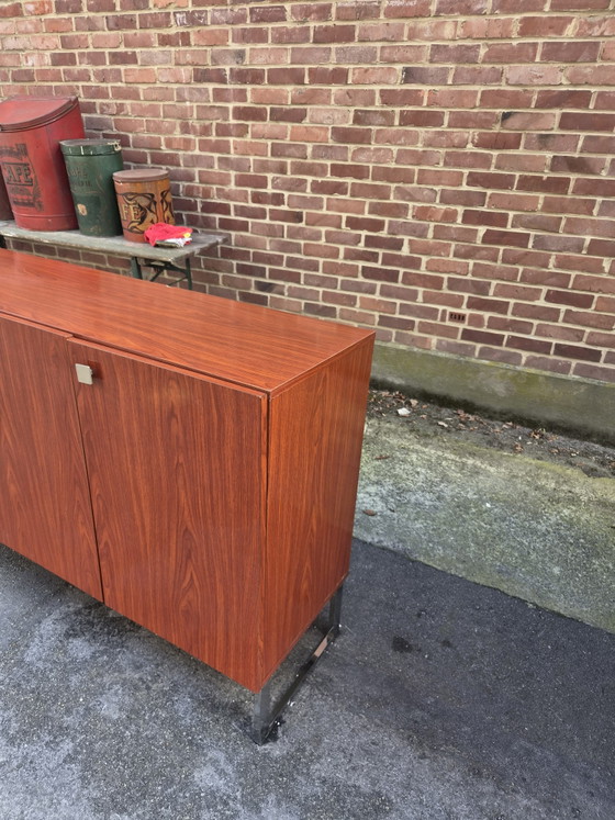Dressoir Meurop Pierre Guariche – High boards, Wood, Chrome (photo 5 of 11)