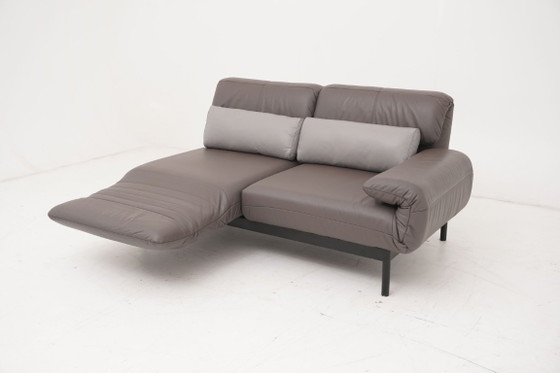 Image 1 of Canapé deux places Rolf Benz Plura 380 Relaxsofa en cuir marron