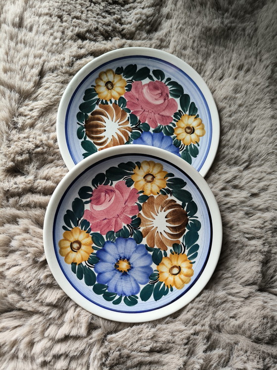 Image 1 of Two ceramic plates from the 70s