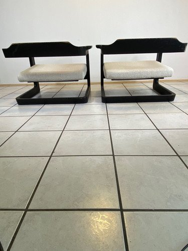 Sillones Cantilever Lounge sling cube easy Chair extremadamente raros Lou Hodges (photo 8 of 38)