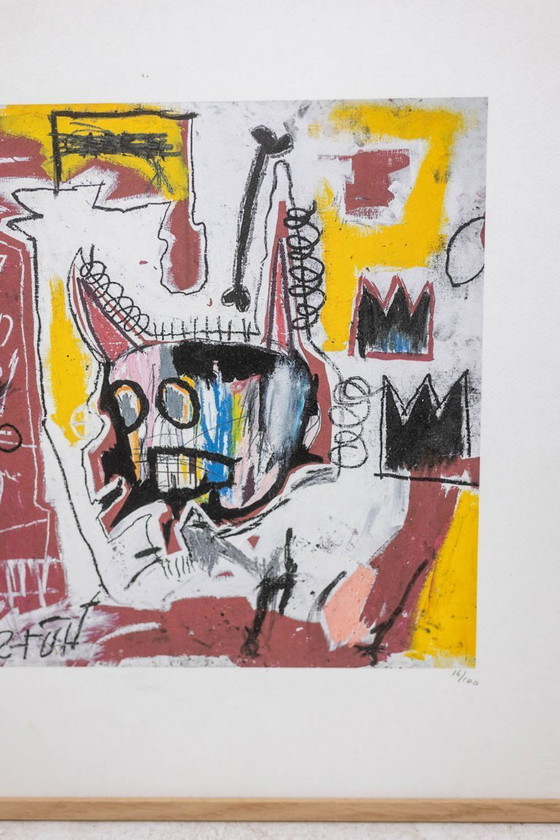 Image 1 of Jean-Michel Basquiat. Serigrafía numerada en color. Década de 1990.