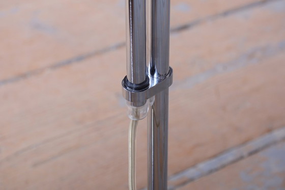 Originele vloerlamp uit het midden van de eeuw, van G. Teixido, chroom, katoen, Italië, jaren 90 – Carpyen (photo 13 of 14)
