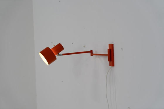 Image 1 of Lámpara de pared “Skala” naranja de Jo Hammerborg para Fog & Mørup (Dinamarca, años 60).