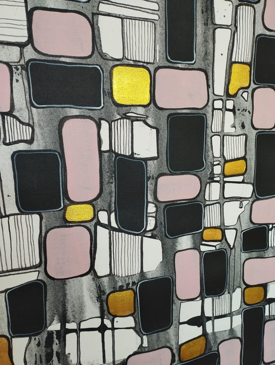 Image 1 of Natia Antadze Abstracte compositie XXL