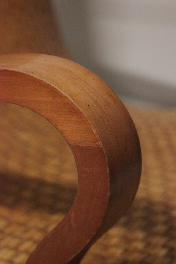 Image 1 of Italian Woven Leather Lounge Chair by Antonio Citterio, 1970s