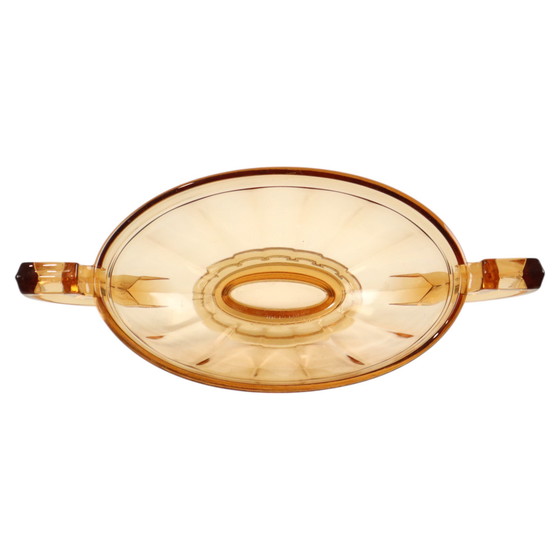 Image 1 of Fruttiera Art Déco Val Saint Lambert Noémie