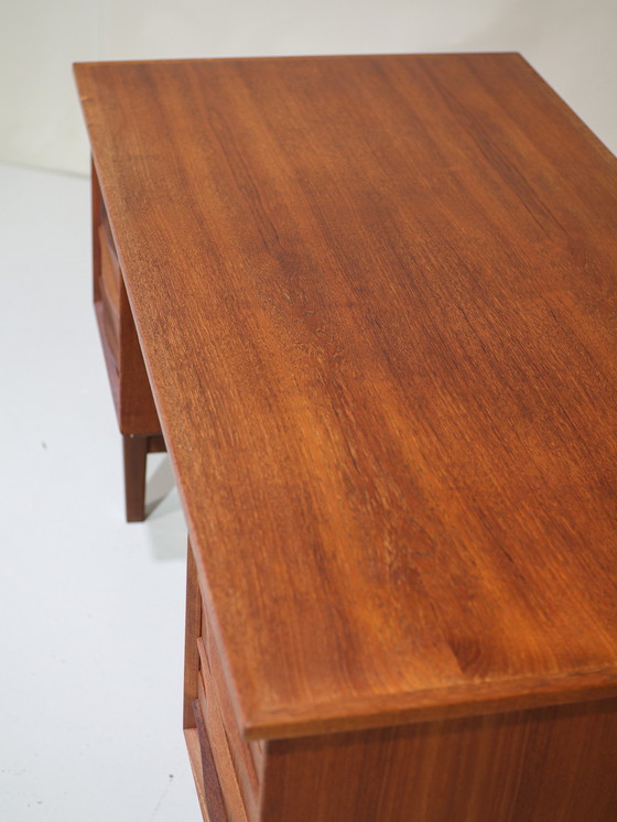 Image 1 of Freestanding desk Danish vintage teak