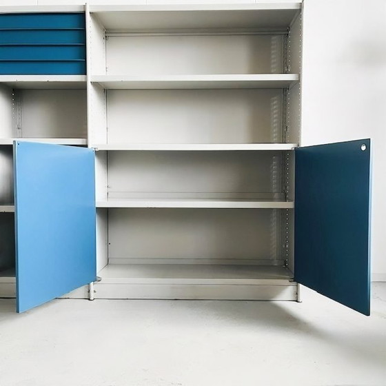 Image 1 of Bibliothèque industrielle vintage Stabilux Friso Kramer Ahrend de Cirkel 1950