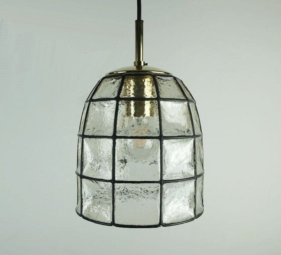 Image 1 of glashuette limburg lampada a sospensione anni '60-'70 lampada a sospensione in vetro modello 4184