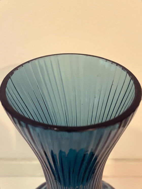 Image 1 of A striking vintage Italian art glass vase