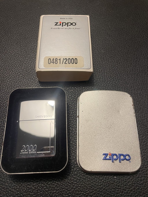 New Zippo Lighter from the Limited Edition of 2000