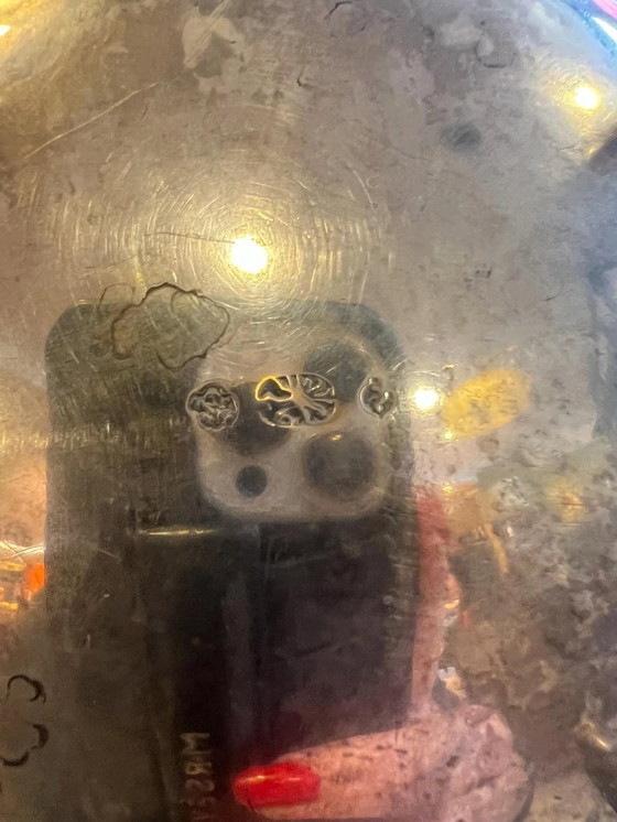 Image 1 of Barokke koffiepot van massief 800 zilver, gemerkt, ca. 1900-1920, geboorte pot