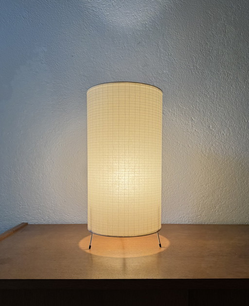 Lampe cylindrique papier SCE années 80