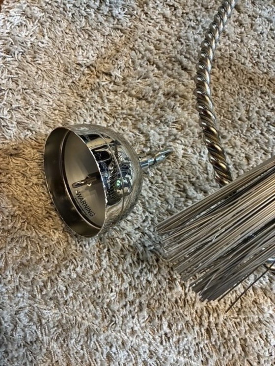Image 1 of Lampadario Sultan o Swing di Brand and Van Egmond in nichel.