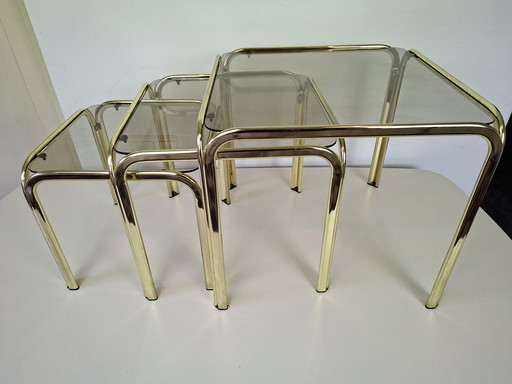 3 mid-century nesting side tables mimi