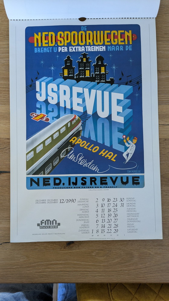 Image 1 of Calendario vintage 1990 Holland Posters (società finanziaria)