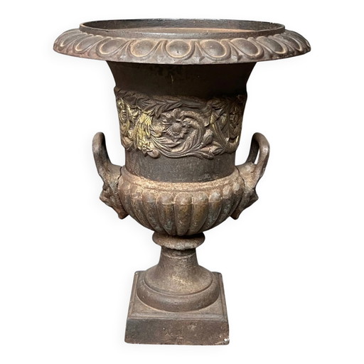 Vase de jardin en fonte « Médicis » – plantenbak, Cast Iron