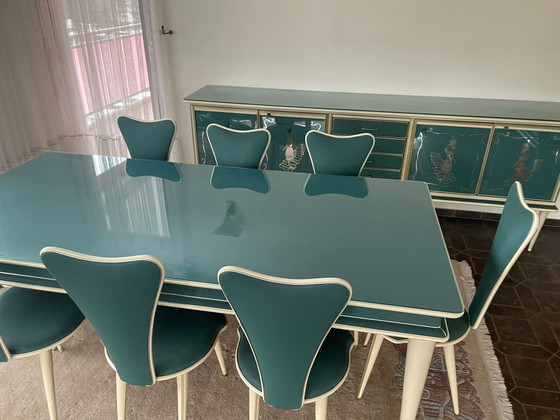 Image 1 of Set da pranzo italiano completo di metà secolo di Umberto Mascagni - anni '50-'60