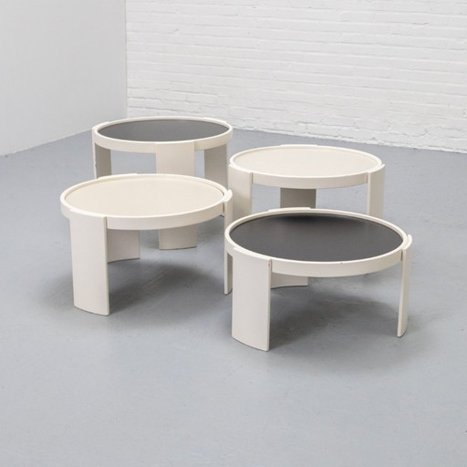 Cassina 780/783 Nesting Tables Gianfranco Frattini '70s