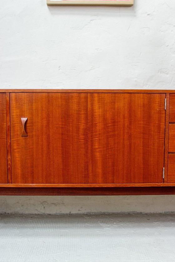 Image 1 of Vintage teak sideboard chest of drawers Fristho Modulus Danish 60s