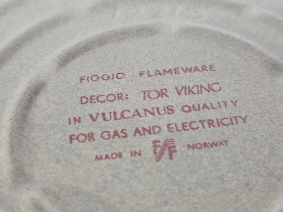 Image 1 of Figgjo Noorwegen - Figgjo Flameware - decor Tor Viking - botersmelter - 60's