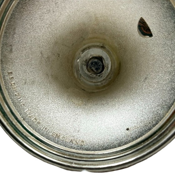 Image 1 of Silver-plated three-arm candelabra by I.P. ON ZINC, England, 1960s.