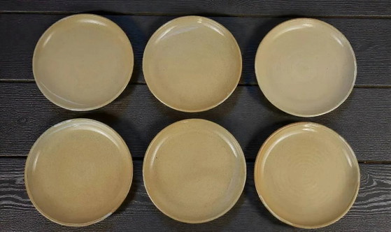 6 stoneware dinner plates, Auger Pottery – Crockery, Porcelain (photo 3 of 6)
