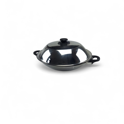 Fissler Wok 36 cm Acier inoxydable Cuisson à la vapeur Insert de cuisson Germany Poêle