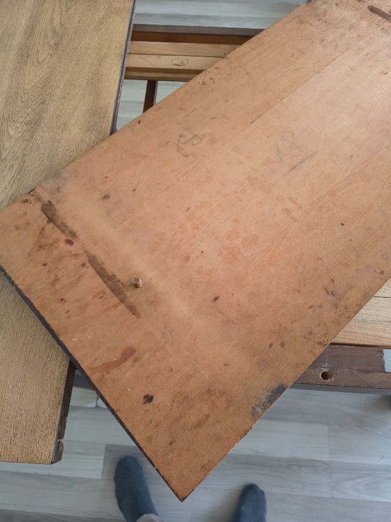 Image 1 of Mid-Century extendable dining table (120-165) – Oak