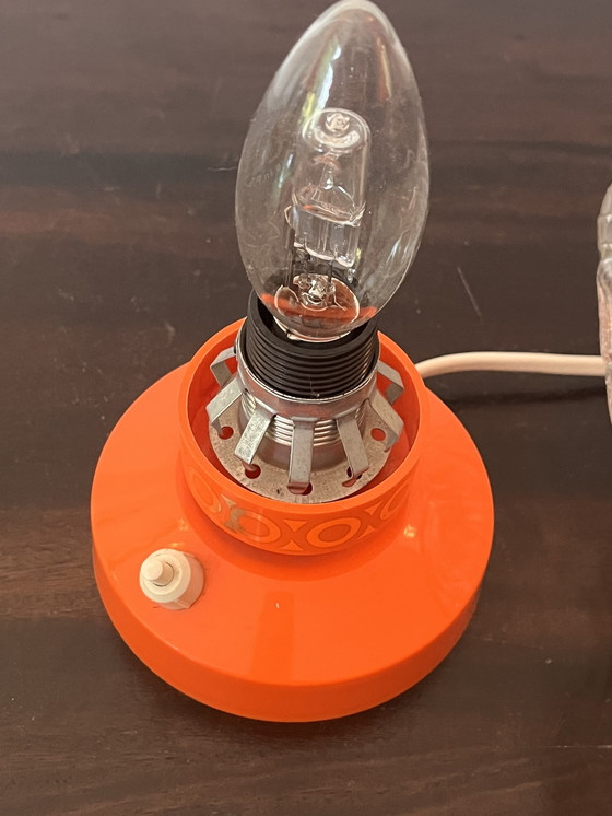 Image 1 of Lampada da tavolo arancione vintage anni '70