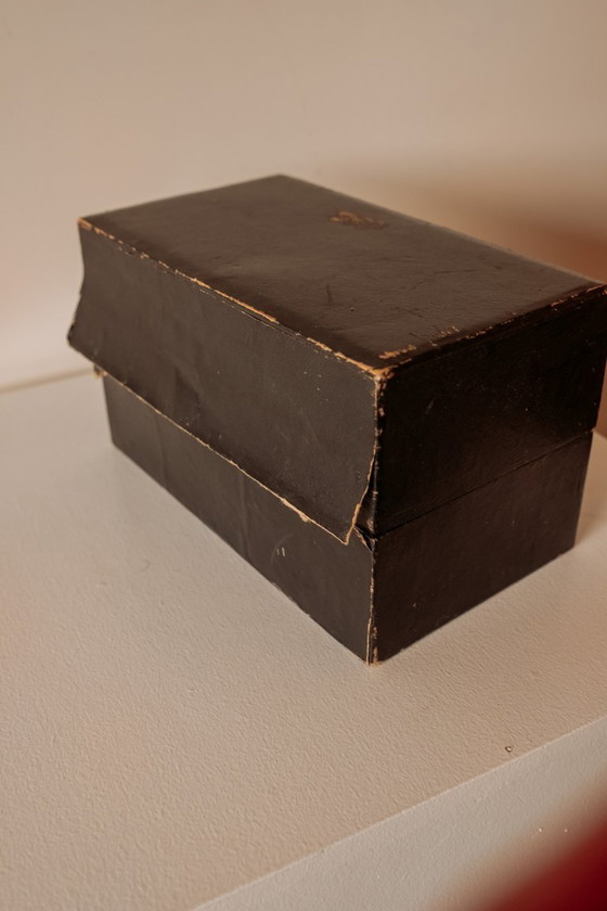 Image 1 of Vintage glass coasters in matching box