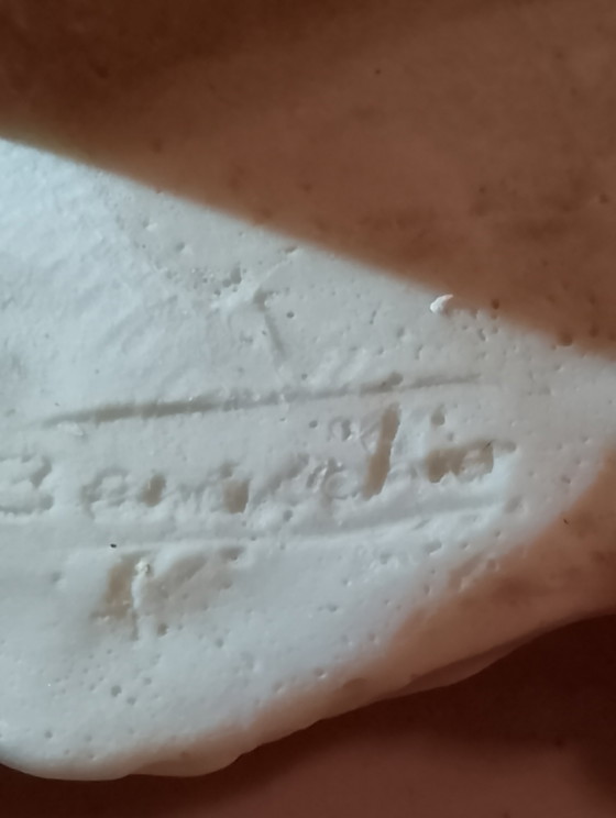 Image 1 of Rare sculpture la leçon LG BENACCHIO triade signature et logo ancre excellent etat