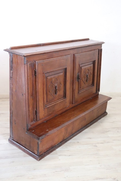 Antiguo reclinatorio de nogal, Italia S. XVIII