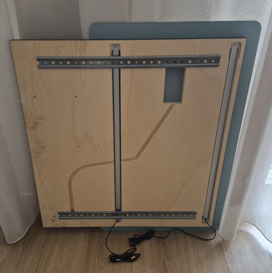 Image 1 of Miroir avec éclairage LED + étagères en bois