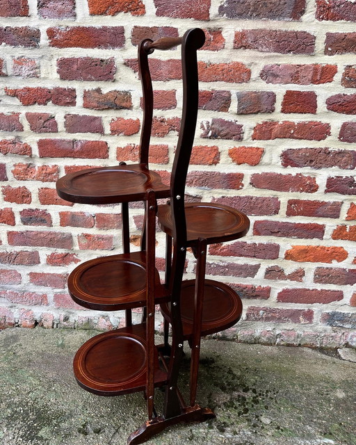 Wooden Folding Plant Stand