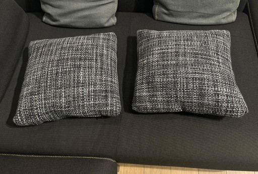 Coussins Minotti originaux Noir/Blanc