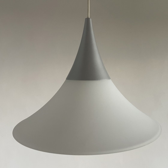 Image 1 of Lampada a sospensione vintage con cappello da strega Glashütte Limburg 4497