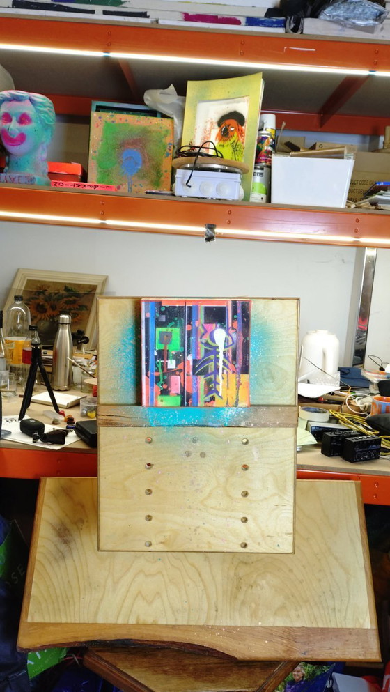 Image 1 of Future - visual philosophy using acrylic graffiti and stencils