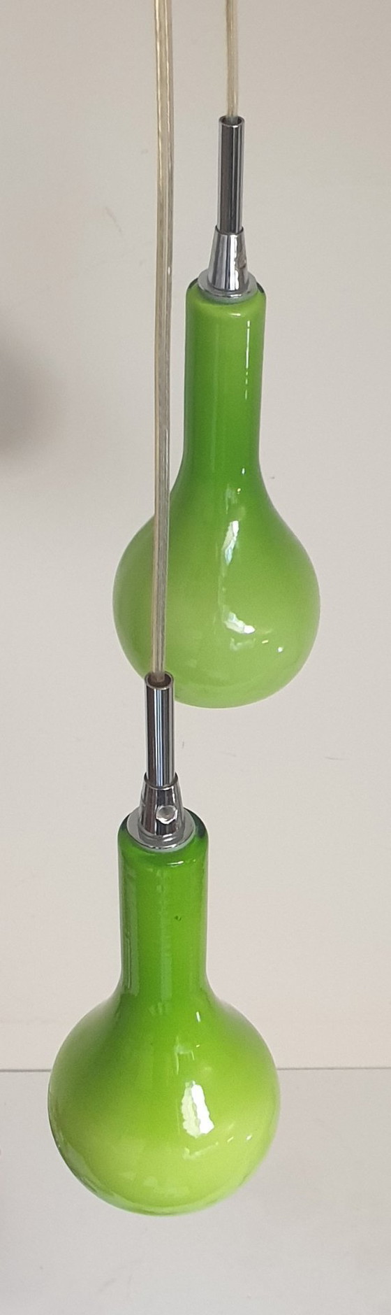 Image 1 of Nordlux - Diseño danés - 2 lámparas colgantes de cristal opalino