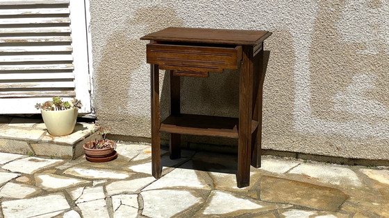 Image 1 of Comodino anni '40 in rovere massello, Francia