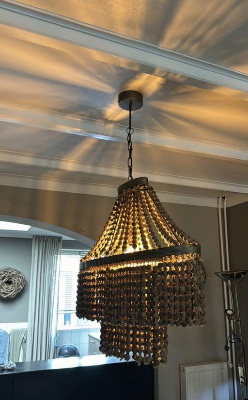 Large heavy bead lamp