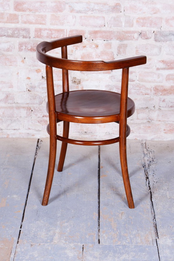 Restored Art Deco Chair, by Thonet, Beech, Revived Polish, Czech, 1920s – Chairs and lounge chairs, Wood (photo 9 of 10)