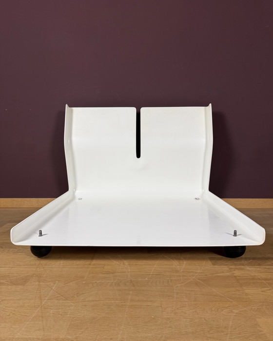 Image 1 of Rare 1972 Mario Bellini Amanta Ensemble de 4 – Lufthansa Lounge Edition – Romo Velvet