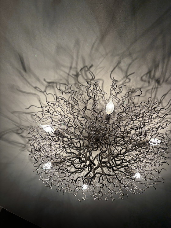 Image 1 of Lampada da soffitto di marca van Egmond Hollywood 80 cm rotonda argento