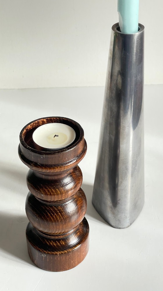 Image 1 of BOUGEOIRS Bois et Métal Ikea VINTAGE