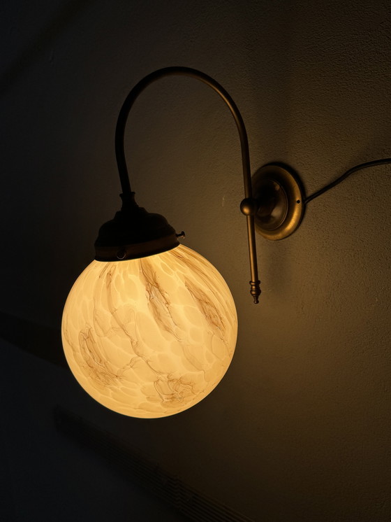 Image 1 of Suggestiva lampada da parete vintage marmorizzata di AGI Verlichting (Almelo)