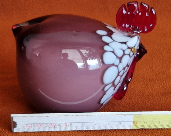 Image 1 of Gallina in vetro artistico