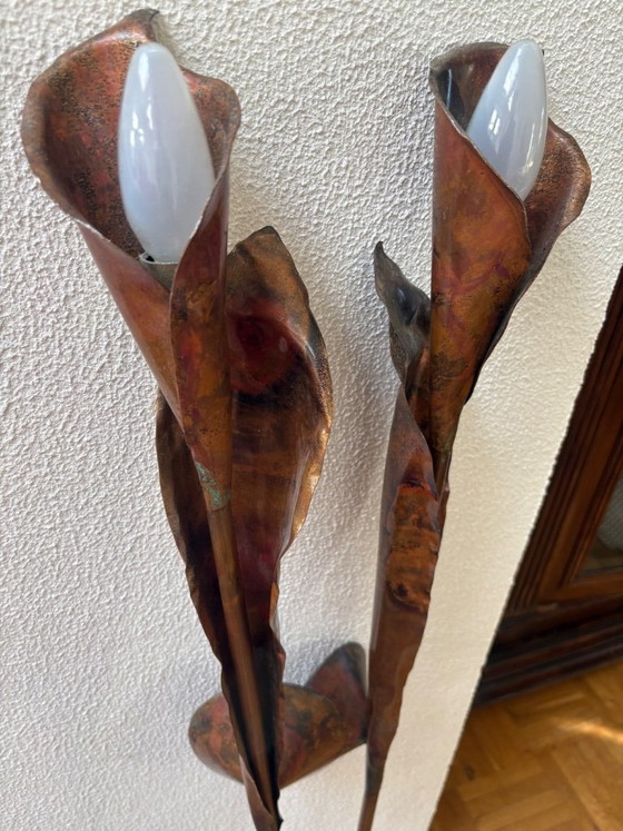 Beautiful Wall Light – Metal, Copper (photo 3 of 5)