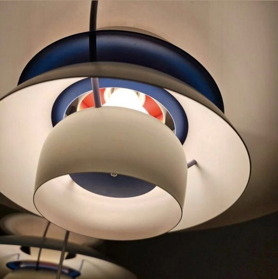 Image 1 of Suspension PH5 vintage Louis Poulsen blanche